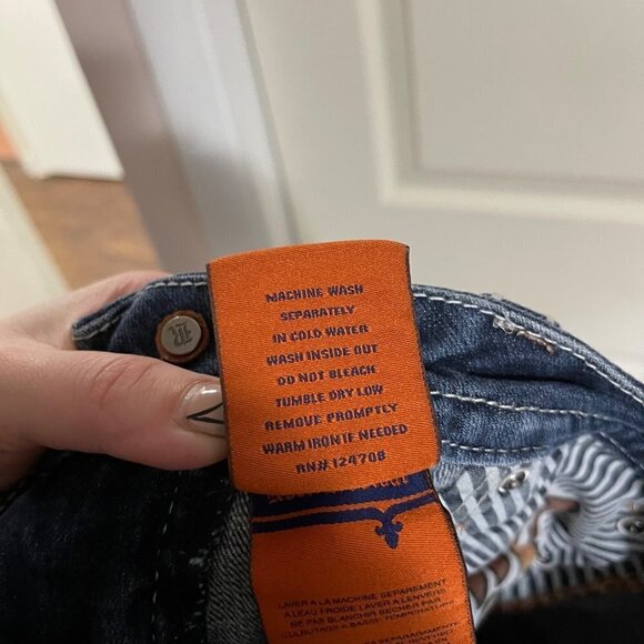 Rock Revival Womens Distressed Contrast Stitch Flap Pockets Ellor Slim Boot 27 - Picture 8 of 11